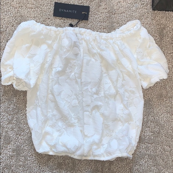 Tops - Dynamite off the shoulder top